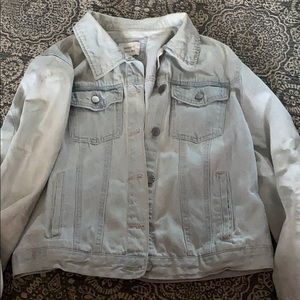White washed jean jacket